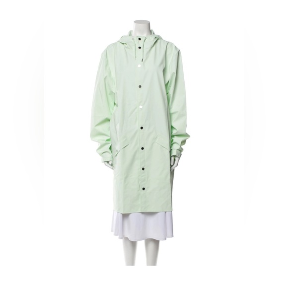 Rains Long Jacket Mineral - Picture 1 of 3